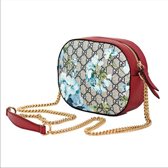 Authentic Gucci Bloom Blue/Red Crossbody - Picture 1 of 15